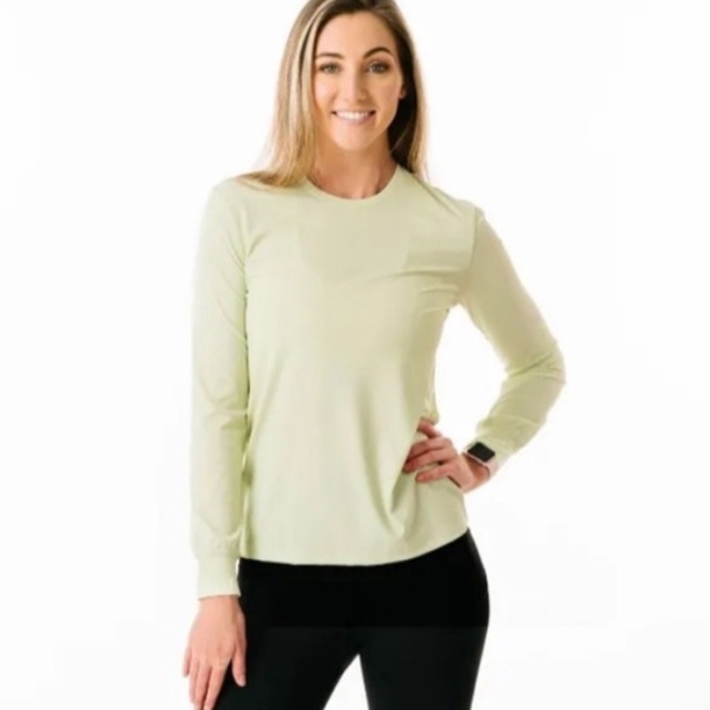 Zyia Mint Relaxed Long Sleeve Shirt Size Large